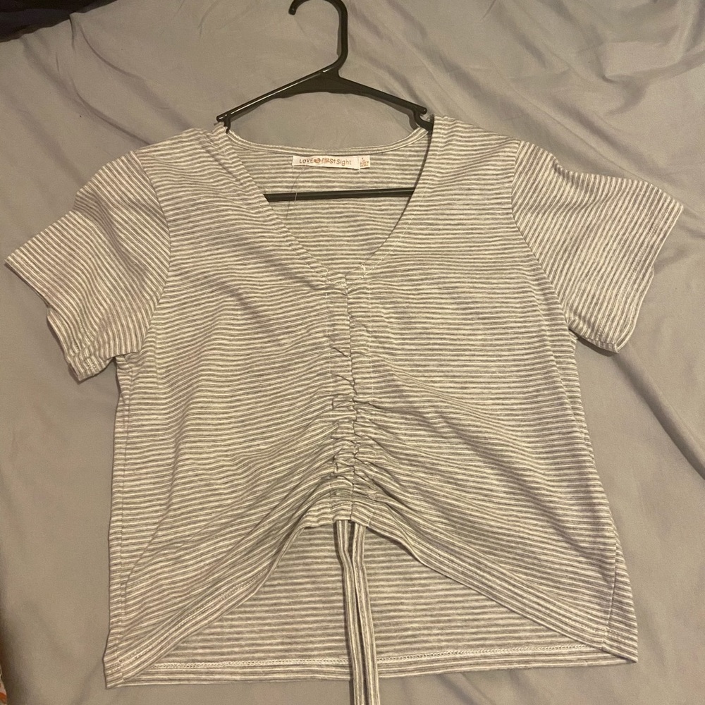 Scrunch crop top wore once
